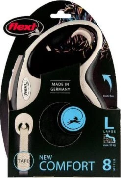 Flexi New Comfort Hondenriem - Grijs - L - 8 M -Huisdier Verkoop 816x1200