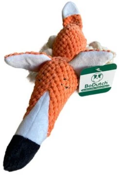 BoDutch Honden Knuffel - Vos - Puppyknuffel - Knisperoortjes - Met Piep - Oranje - 36 Cm - Hondenspeelgoed -Huisdier Verkoop 819x1200 2
