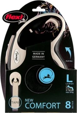 Flexi Rollijn New Comfort Tape L 8 M - Hondenriem - Zwart&Lichtgrijs 20 Flexi Rollijn New Comfort Tape L 8 M - Hondenriem - Zwart&Lichtgrijs -Huisdier Verkoop 819x1200