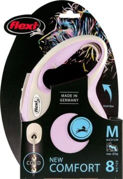 Hondenriem - Looplijn - FLEXI Rollijn NEW COMFORT Koord - M - Rose - 8 Meter -Huisdier Verkoop 824x1200 1