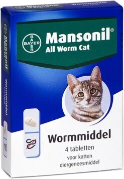 Mansonil All Worm Cat Ontworming - Kat - 4 Tabletten 21 Mansonil All Worm Cat Ontworming - Kat - 4 Tabletten -Huisdier Verkoop 830x1200 2
