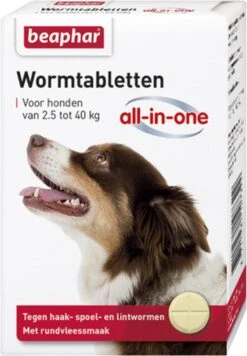 Beaphar All In One Ontwormingsmiddel - Hond 2.5-40 Kg - 4 Tabletten 13 Beaphar All In One Ontwormingsmiddel - Hond 2.5-40 Kg - 4 Tabletten -Huisdier Verkoop 833x1200 1