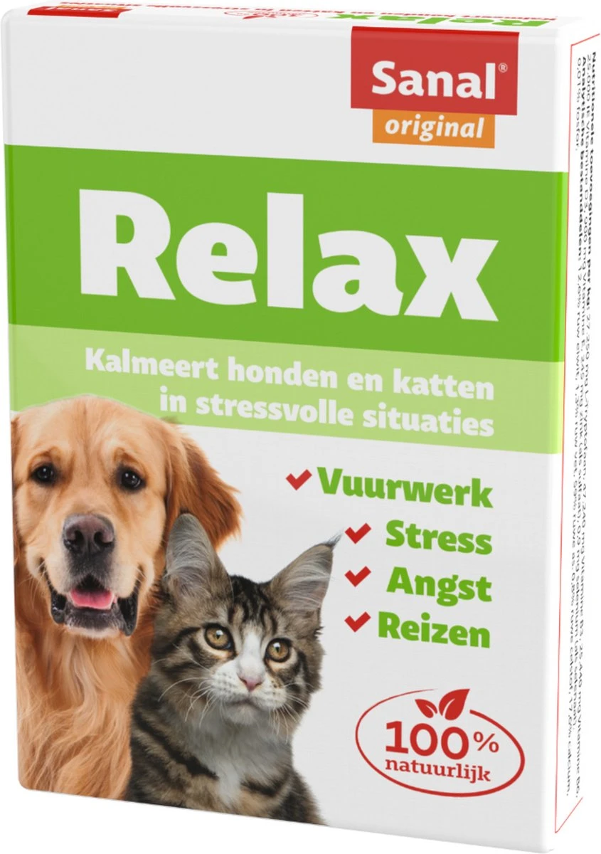 Sanal Relax Tablet - Antistressmiddel Kat/Hond - 15 Stuks 6 Sanal Relax Tablet - Antistressmiddel Kat/Hond - 15 Stuks - Afbeelding 4