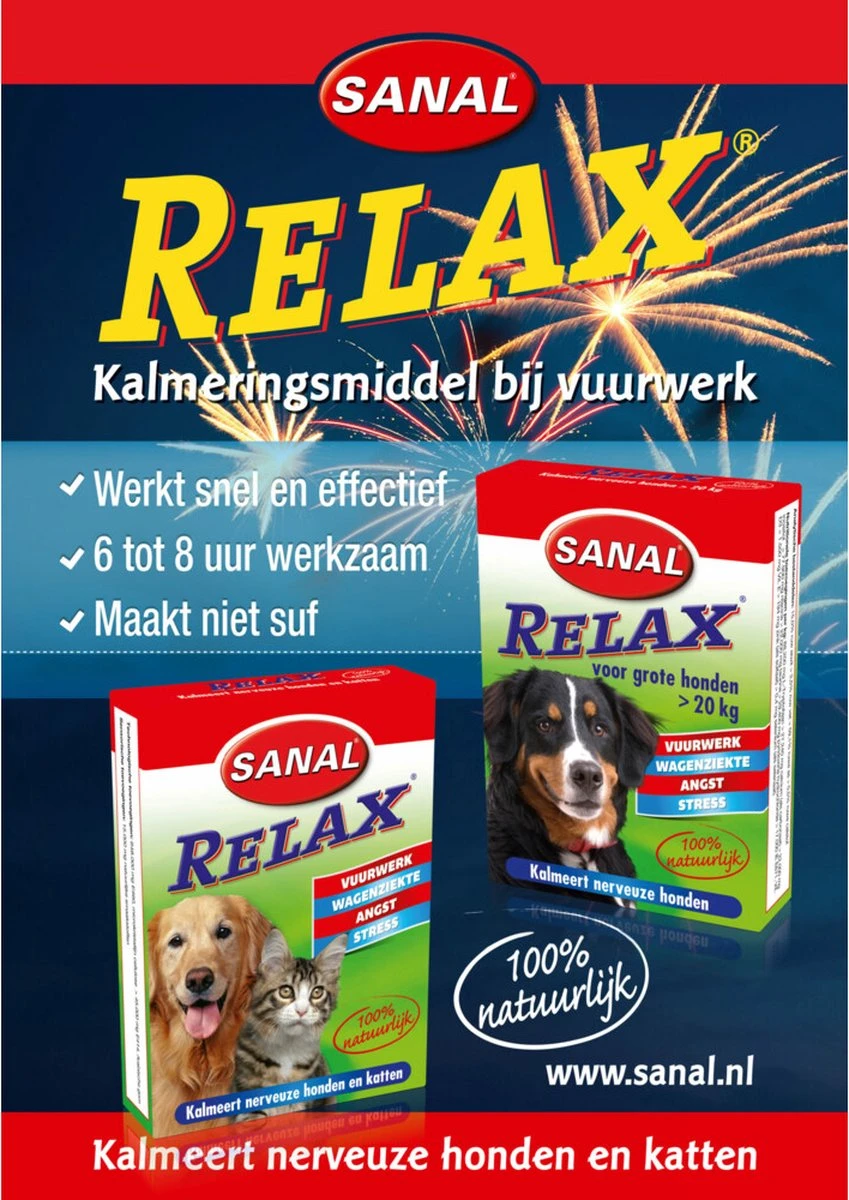 Sanal Relax Tablet - Antistressmiddel Kat/Hond - 15 Stuks 4 Sanal Relax Tablet - Antistressmiddel Kat/Hond - 15 Stuks - Afbeelding 2