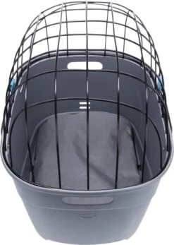 Trixie Fietsmand Voor Bagagedrager Met Draadkoepel Kunststof Grijs (46X36X47 CM) -Huisdier Verkoop 853x1200 3