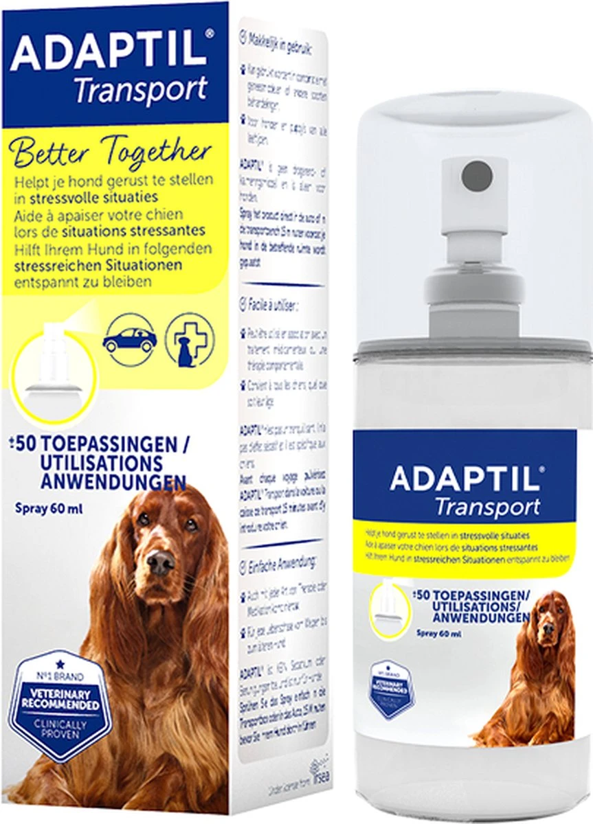 Adaptil Antistressmiddel - Transport Spray Hond - 60 Ml 16 Adaptil Antistressmiddel - Transport Spray Hond - 60 Ml - Afbeelding 14