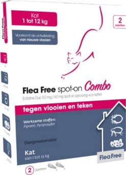 Flea Free Ectoline Duo Kat - Tegen Vlooien En Teken - 2 Pipetten -Huisdier Verkoop 866x1200 5