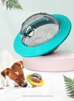 Merkloos Hondenspeeltje UFO Blauw Geschikt Voor Puppy's Tot En Met Grote Honden - Honden Speelgoed - Anti Bijt Speelgoed - Voerbal - Honden Speelgoed Intelligentie - Bijtspeelgoed - Interactieve Hond - Hondenspeeltjes - Traingsbal - Sterk Materiaal - Blauw -Huisdier Verkoop 873x1200 4