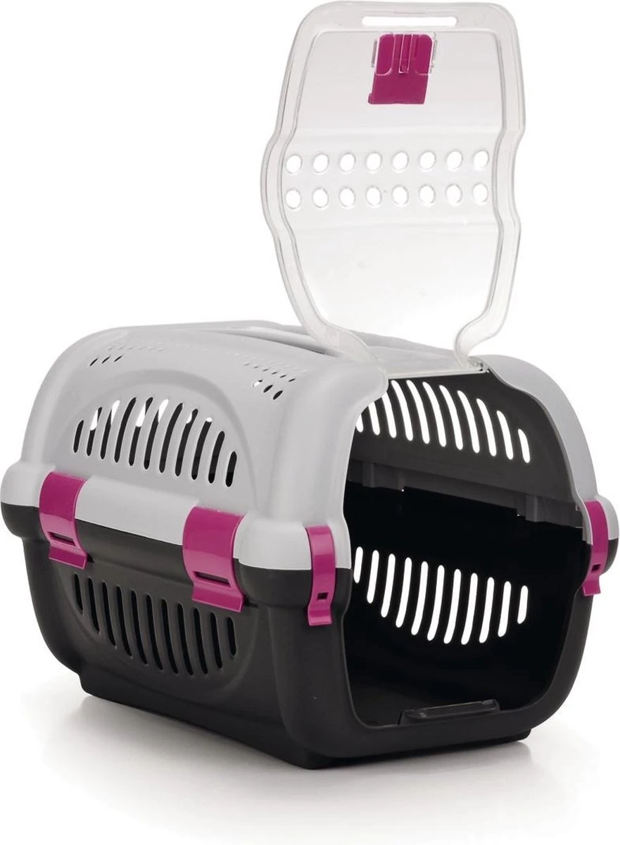 Beeztees Rhino - Reismand - Grijs/Roze - 51x34,5x33 Cm 3 Beeztees Rhino - Reismand - Grijs/Roze - 51x34,5x33 Cm