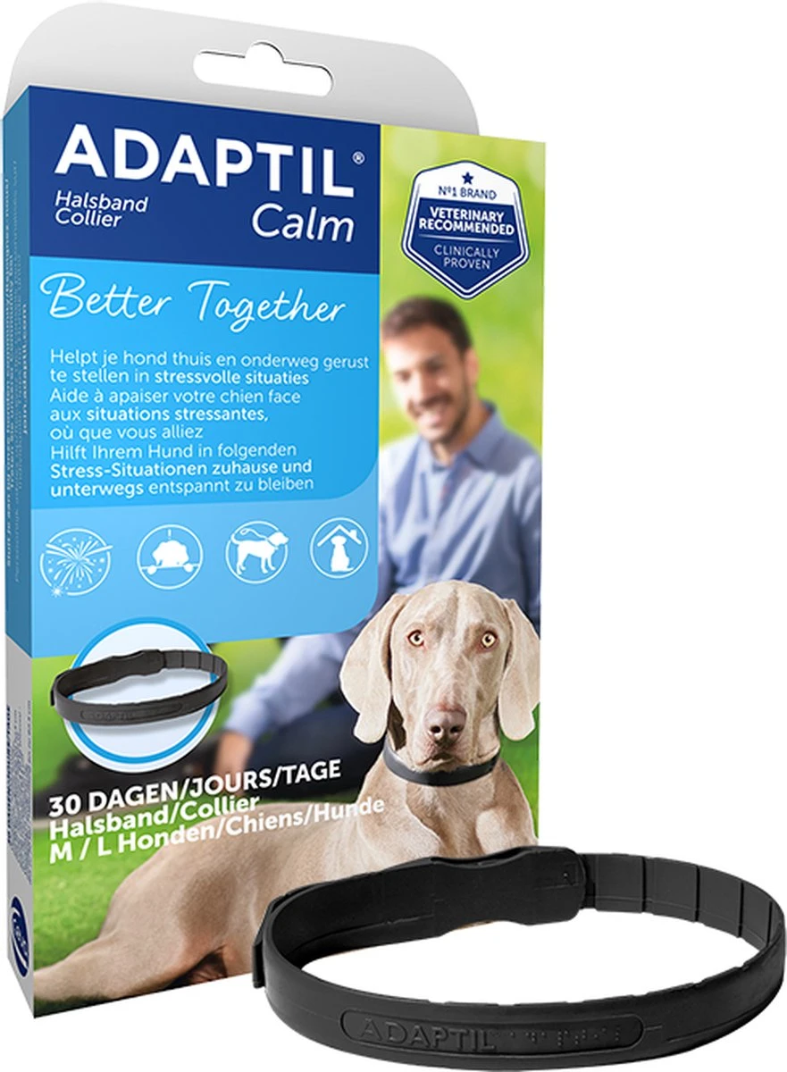 Adaptil Calm Halsband - M/L - 70 Cm - Anti-stress Halsband Voor Honden 3 Adaptil Calm Halsband - M/L - 70 Cm - Anti-stress Halsband Voor Honden