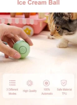 Cheerble | Mini Bal 3.0 | Roze | Zelf Rollende Bal Voor Katten | 3 Automatische Speelmodi | Interactief En Intelligentie Kattenspeelgoed | Kattenspeeltje -Huisdier Verkoop 885x1200 6