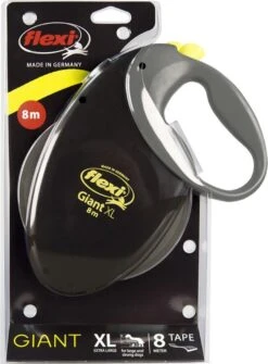 Flexi Giant Tape - Hondenriem - Zwart/Geel - XL - 8 M - (<50 Kg) 26 Flexi Giant Tape - Hondenriem - Zwart/Geel - XL - 8 M - (<50 Kg) -Huisdier Verkoop 886x1200