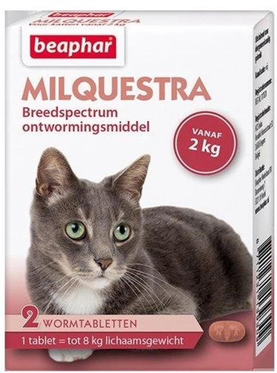 Beaphar Milquestra Kleine Kat/kitten - 0,5 Tot 4 Kg - 2 Tabletten 8 Beaphar Milquestra Kleine Kat/kitten - 0,5 Tot 4 Kg - 2 Tabletten - Afbeelding 6
