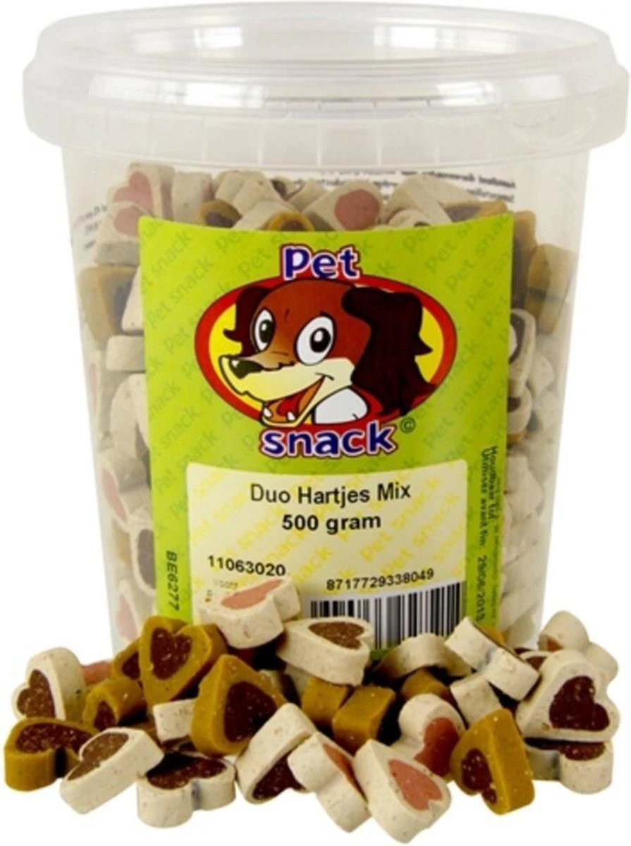 Petsnack Duo Mix Hartjes 500 Gr 3 Petsnack Duo Mix Hartjes 500 Gr