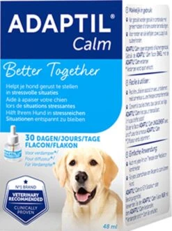 Adaptil Calm Navulling - 48 Ml - Anti-stress Hond - 1 Navulling Voor Adaptil Calm Verdamper -Huisdier Verkoop 896x1200 1