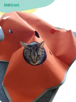Moowi - Katten Speel Kleed – Kattentunnel – Hide And Seek Spel – Deken Kat – Kattenspeelgoed – Speelmat Katten Grijs – Incl. 2 Sisal Ballen En Verenspeeltje -Huisdier Verkoop 900x1200 61