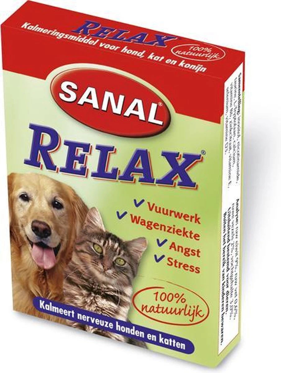 Sanal Relax Tablet - Antistressmiddel Kat/Hond - 15 Stuks 5 Sanal Relax Tablet - Antistressmiddel Kat/Hond - 15 Stuks - Afbeelding 3