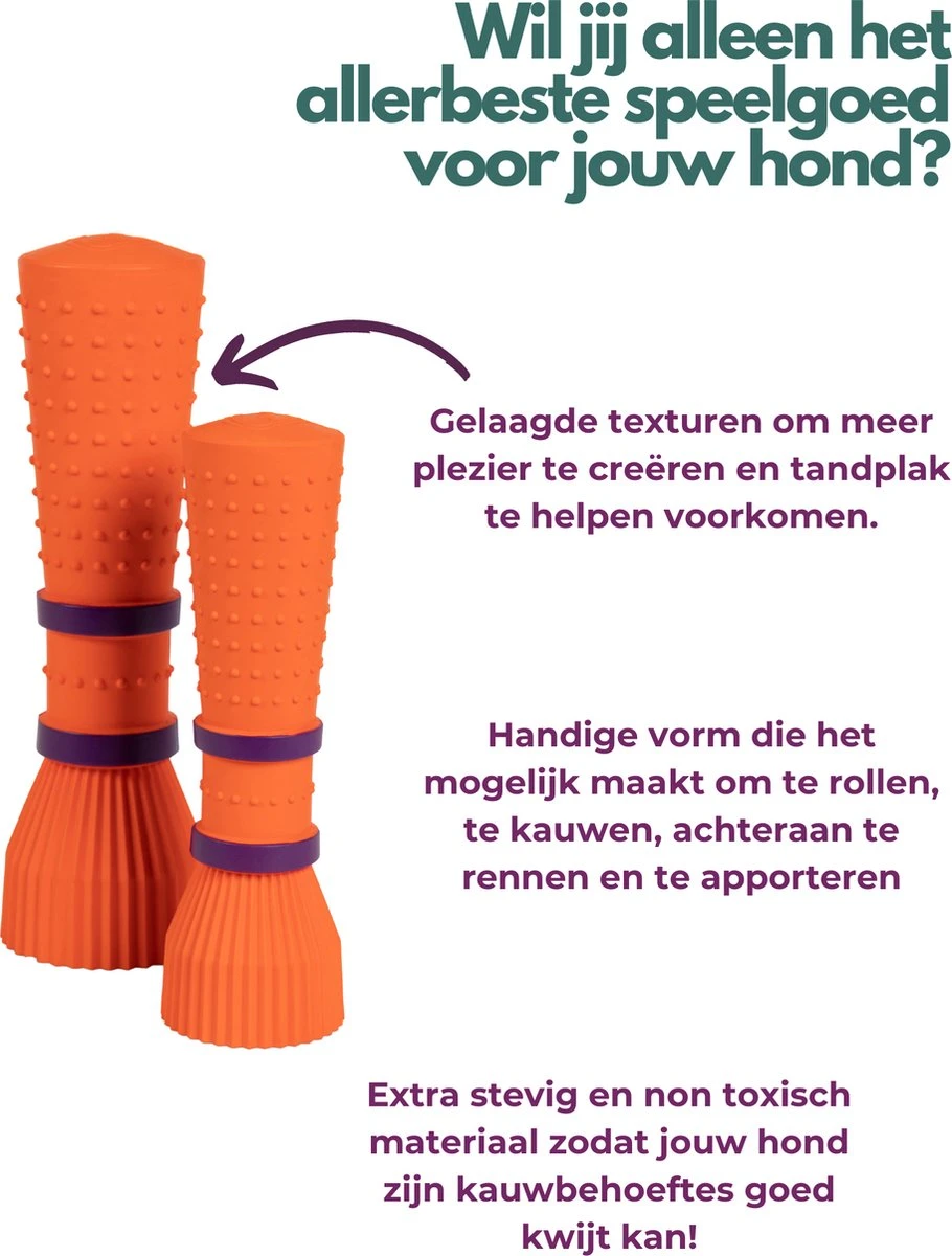 Furmey Zoomies - Honden Speelgoed - Hondenspeeltjes - Kauwbotten Hond - S Groen - 17 Cm 4 Furmey Zoomies - Honden Speelgoed - Hondenspeeltjes - Kauwbotten Hond - S Groen - 17 Cm - Afbeelding 2