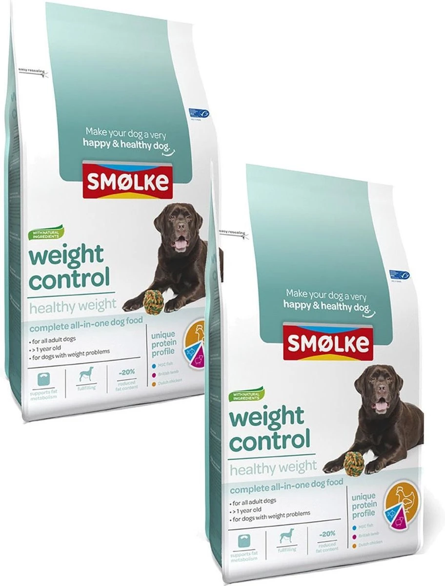 Smolke Weight Control - Hondenvoer - 2 X 3 Kg 3 Smolke Weight Control - Hondenvoer - 2 X 3 Kg