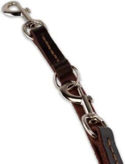 Multifunctionele Hondenriem - 220cm - Bruin - Leren Hondenriem - 100% Volnerfleer - Hondenriem Leer - Leiband Hond -Huisdier Verkoop 913x1200