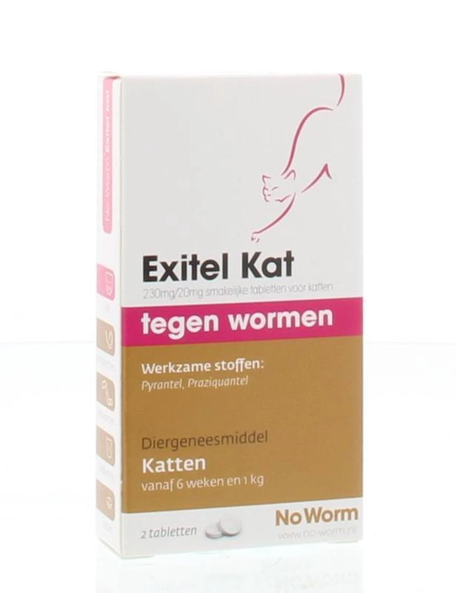 Exitel No Worm Ontwormingsmiddel - Kat 2 Tabl 7 Exitel No Worm Ontwormingsmiddel - Kat 2 Tabl - Afbeelding 5