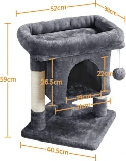 Yaheetech Krabpaal Kleine Kattenkrabpaal Met Grote Kattenholte Pluche Kattenboom Kattenmeubel Speelboom Voor Kleine Katten -Huisdier Verkoop 945x1200 1