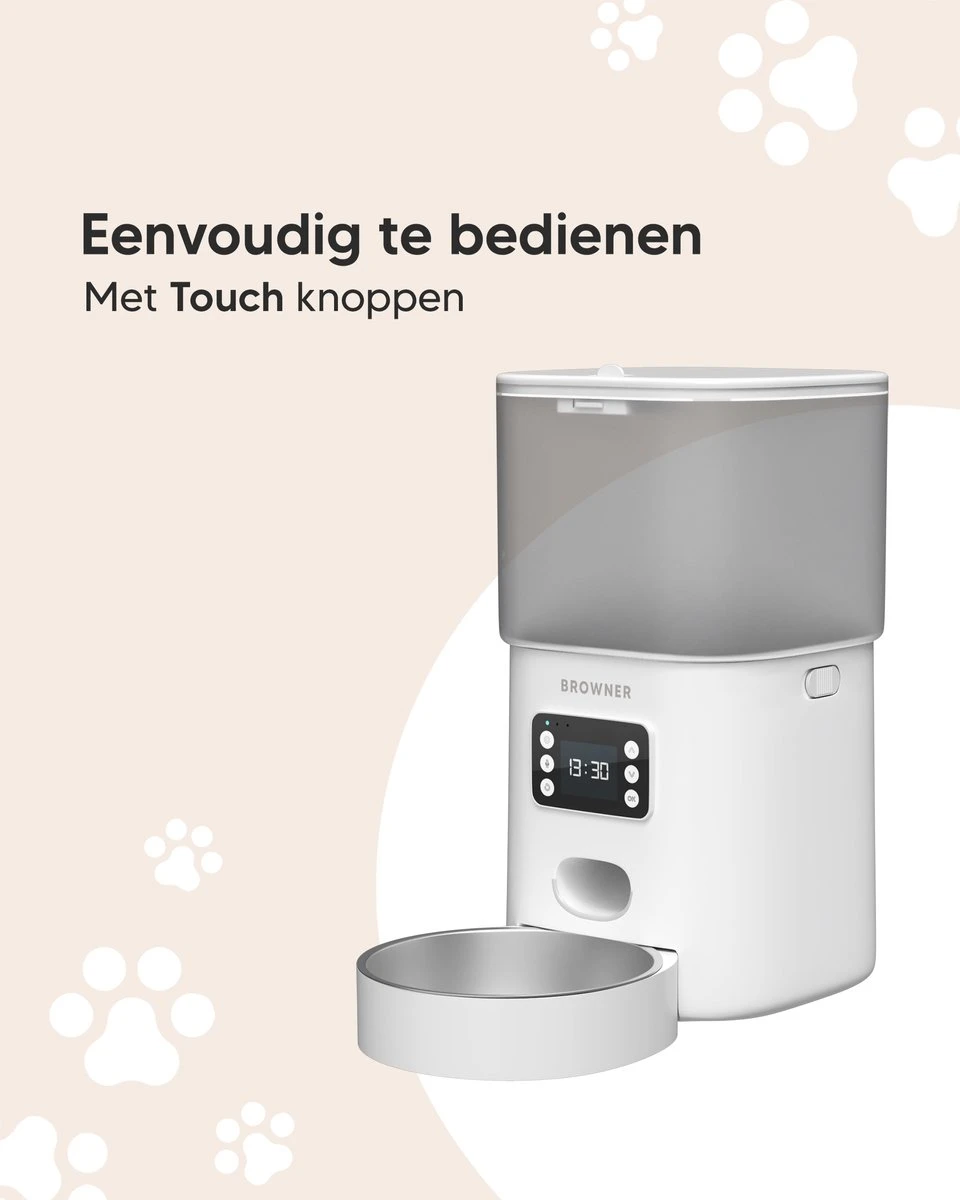 Browner Automatische Voerbak - Voerautomaat - Voerbak Kat Automatisch 4 Browner Automatische Voerbak - Voerautomaat - Voerbak Kat Automatisch - Afbeelding 2