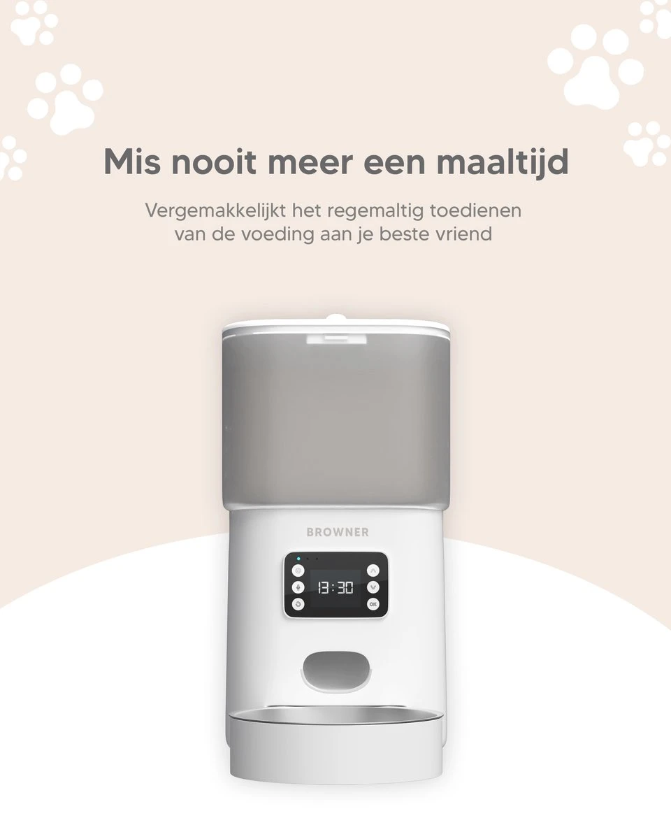 Browner Automatische Voerbak - Voerautomaat - Voerbak Kat Automatisch 5 Browner Automatische Voerbak - Voerautomaat - Voerbak Kat Automatisch - Afbeelding 3