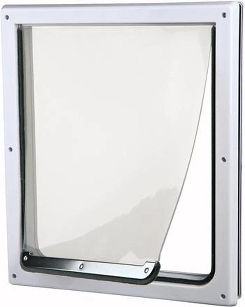 Trixie 2-Weg Hondenluik Wit - M-XL 39 X 45 CM 9 Trixie 2-Weg Hondenluik Wit - M-XL 39 X 45 CM - Afbeelding 7