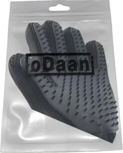 Borstel Voor Huisdieren - 2 Stuks LINKS + RECHTS - Voor Elke Vacht - Silicone - Vachtborstel - Borstel Handschoen - Zwart- ODaani -Huisdier Verkoop 962x1200 1