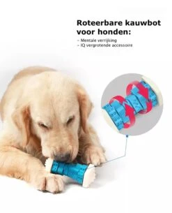 3-in-1 Hondenkauwbot - Gebitsverzorging - IQ Training - Voedsel Afgifte Functie - Geometrisch Ontwerp - Duurzaam & Milieuvriendelijk - Kauwbot - Honden - Hondenbot - Rood -Huisdier Verkoop 972x1200 2