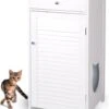 WONDERMAKE® Grote Kattenkast Houten Voor Kattenbak Kattentoilet, XL-kattenbak Dressoir Kastje Met Schuiflade, Designer Kattenhuis Met Kattenhol Kattenbakkast, Kasten Kast Voor Katten Binnen Hoog, 51 X 46 X 96 Cm, Wit 1 WONDERMAKE® Grote Kattenkast Houten Voor Kattenbak Kattentoilet, XL-kattenbak Dressoir Kastje Met Schuiflade, Designer Kattenhuis Met Kattenhol Kattenbakkast, Kasten Kast Voor Katten Binnen Hoog, 51 X 46 X 96 Cm, Wit -Huisdier Verkoop 972x1200 7