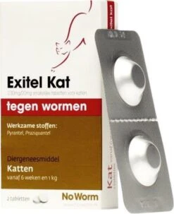 Exitel No Worm Ontwormingsmiddel - Kat 2 Tabl 14 Exitel No Worm Ontwormingsmiddel - Kat 2 Tabl -Huisdier Verkoop 978x1200 4