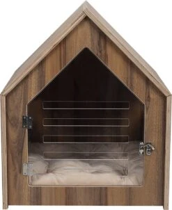 Hondenbench Van Hout - Inclusief Foam Hondenbed - M - 49x49x59cm -Huisdier Verkoop 982x1200 7