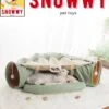 SNOWWY - Kattentunnel Met Kattenmand In één - Origineel En Uniek Design - Kattenhuis - Kattenhuis - Kat Kussen - Kattenbed - Matcha Groen -Huisdier Verkoop 986x1200 3