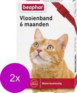 Beaphar Vlooienband 6 Maanden Kat 35 Cm - Anti Vlooienmiddel - 2 X Rood -Huisdier Verkoop 993x1200 3