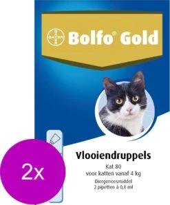 Bolfo Gold Kat 80 - Anti Vlooienmiddel - 2 X 2 Stuks Van 4 Kg -Huisdier Verkoop 994x1200 3