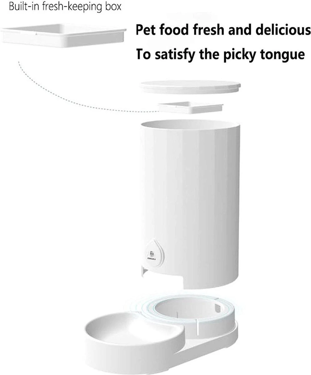 Automatische Huisdier Voerbak Voor Katten, Middelgrote En Kleine Honden En Andere Huisdieren - Kat - Hond 4 Automatische Huisdier Voerbak Voor Katten, Middelgrote En Kleine Honden En Andere Huisdieren - Kat - Hond - Afbeelding 2